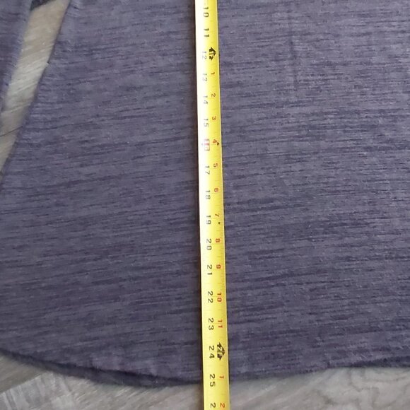 RD Style Charcoal Gray Cold Shoulder Tunic-Long Sleeved, Rayon/Polyester Blend - Picture 4 of 7